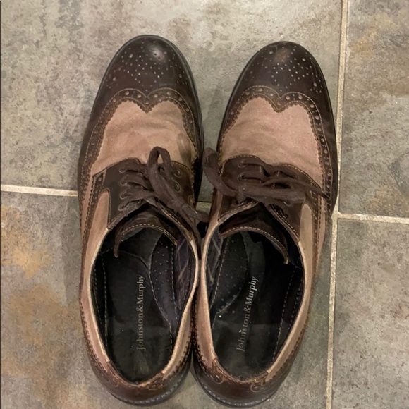 Johnston & Murphy leather and suede wingtips - Picture 4 of 6